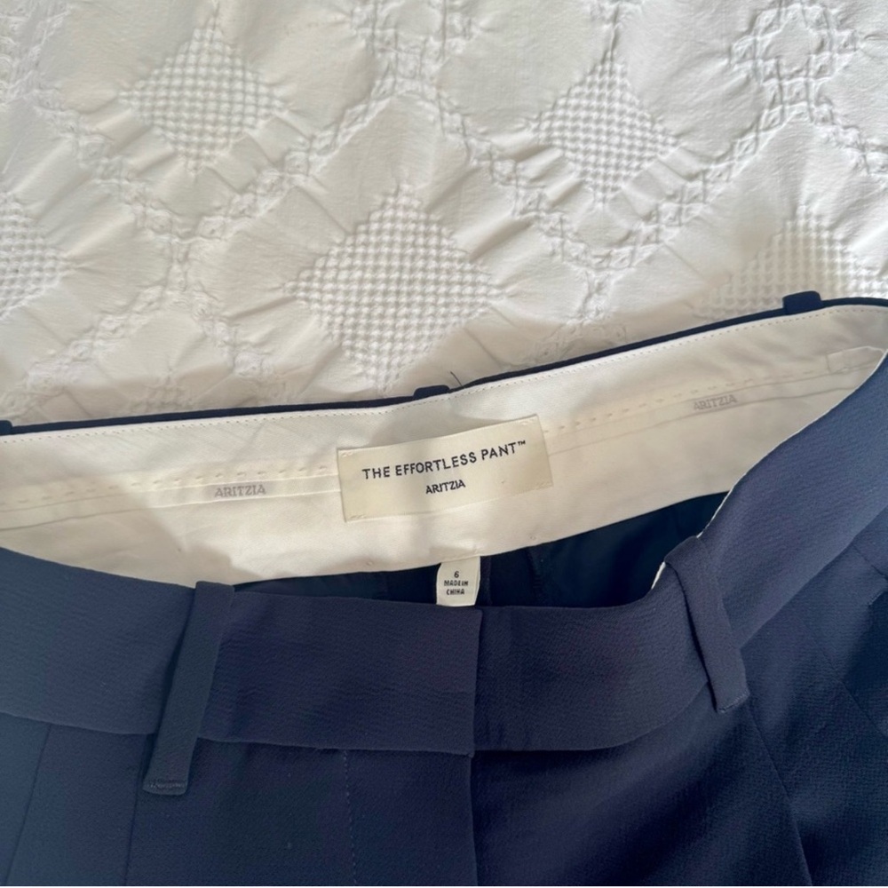 Aritzia Effortless Navy Pants